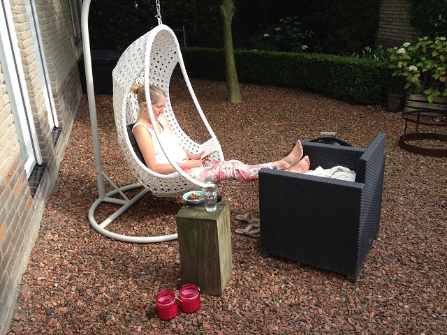 Siel in hangstoel